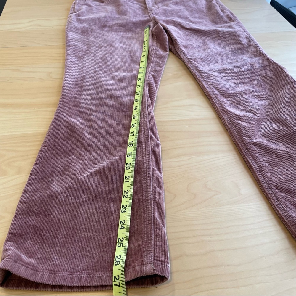 Pilcro Anthropologie Boot Cut Corduroy Pants Size 30 Rusty Rose Wine Trending! - Picture 15 of 16